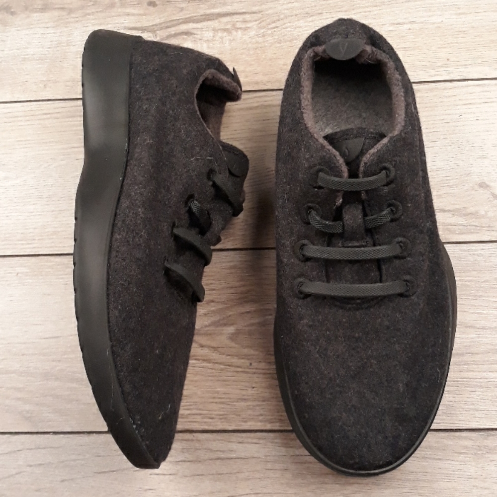 ALLBIRDS Wool Runners Dark Grey Weave Sz 9 Womens Running Shoes Sneakers